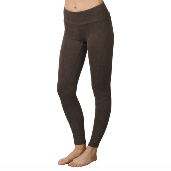Prana Brown Moto Knit Skinny Leggings Medium - Picture 3 of 12
